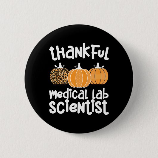 Badge Rond 5 Cm Thankful Medical Lab (Devant)