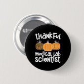 Badge Rond 5 Cm Thankful Medical Lab (Devant & derrière)