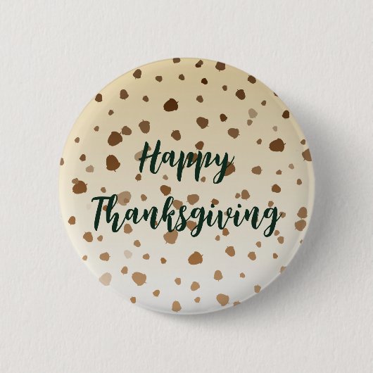 Badge Rond 5 Cm Thanksgiving Acorns (Devant)