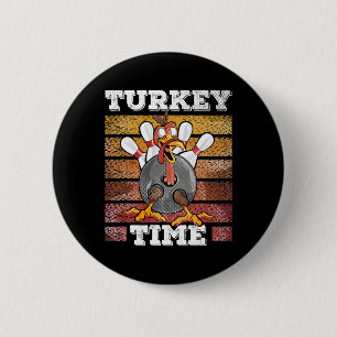 Badge Rond 5 Cm Thanksgiving Bowl Strike Pin Sport Turquie B