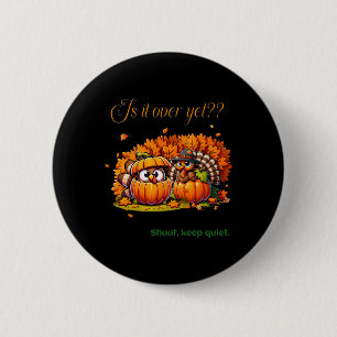Badge Rond 5 Cm Thanksgiving Humour Amusants Turquie amoureux Fami