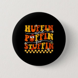 Badge Rond 5 Cm Thanksgiving Run Turkey