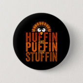 Badge Rond 5 Cm Thanksgiving Run Turkey Trot - Huffin et Puffin f (Devant)