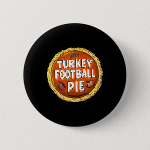 Badge Rond 5 Cm Thanksgiving Turquie Football Citrouille Pie Food