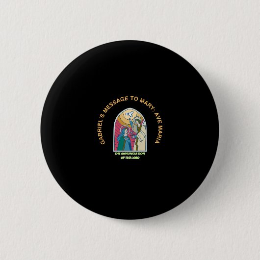 Badge Rond 5 Cm The Annunciation of the Lord (Devant)