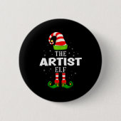 Badge Rond 5 Cm The Artist Elf Christmas Pjs Matching Pajama (Devant)