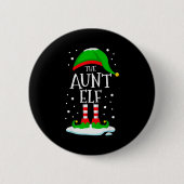 Badge Rond 5 Cm The Aunt Elf Christmas Family Matching Xmas Auntie (Devant)
