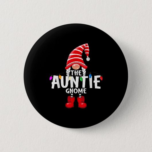 Badge Rond 5 Cm The Auntie Gnome Christmas Matching Pajama (Devant)