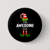 Badge Rond 5 Cm The Awesome Elf Christmas Pjs Matching Pajama (Devant)