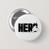 Badge Rond 5 Cm The Batman "Hero" Graphic (Devant & derrière)