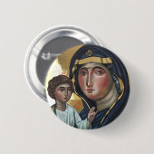 Badge Rond 5 Cm The Blessed Mother of God (Devant & derrière)