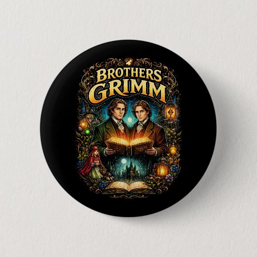 Badge Rond 5 Cm The Brothers Grimm (Devant)