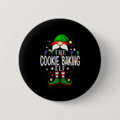 Badge Rond 5 Cm The Cookie Baking Elf Christmas Family Pajama Part (Devant)