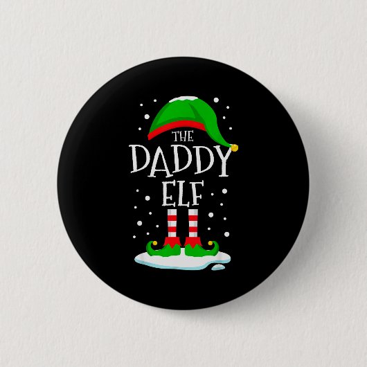 Badge Rond 5 Cm The Daddy Elf Christmas Family Matching Xmas Dad G (Devant)