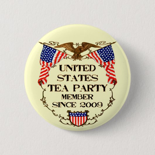 Badge Rond 5 Cm Thé des Etats-Unis (Devant)
