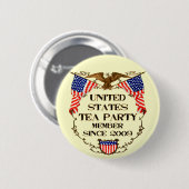 Badge Rond 5 Cm Thé des Etats-Unis (Devant & derrière)