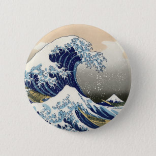 Badge Rond 5 Cm The Great Wave of Kanagawa - Katsushika Hokusai