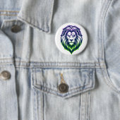 Badge Rond 5 Cm The Mighty Lion - Genderqueer Edition (En situation)