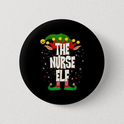 Badge Rond 5 Cm The Nurse Elf Christmas (Devant)