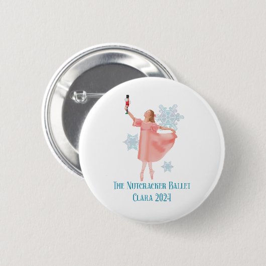 Badge Rond 5 Cm The Nutcracker 2024 - Clara (Devant & derrière)