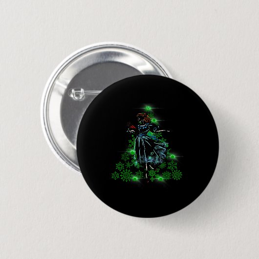 Badge Rond 5 Cm The Nutcracker Ballet And Clara Marie Christmas Tr (Devant & derrière)