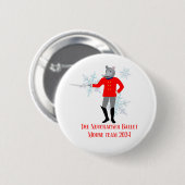 Badge Rond 5 Cm The Nutcracker - Mouse Team 2024 (Devant & derrière)