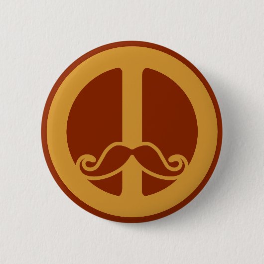 Badge Rond 5 Cm The Peace Stache button (Devant)