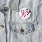 Badge Rond 5 Cm The Pink Is For Name Breast Cancer Awareness (En situation)