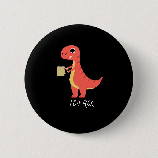 Badge Rond 5 Cm Thé-Rex (Devant)