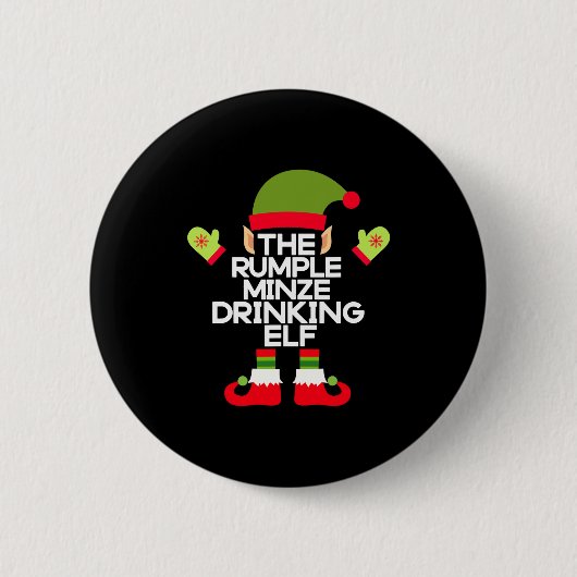 Badge Rond 5 Cm The Rumple Minze Drinking Elf Funny Whiskey (Devant)