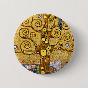 Badge Rond 5 Cm " The Tree of Life" , Gustav Klimt