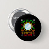 Badge Rond 5 Cm The Ugliest Ugly Christmas Sweater With Mirror Fun (Devant & derrière)