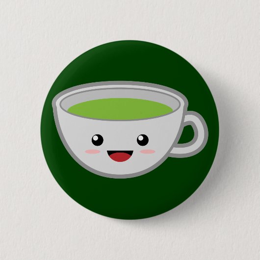 Badge Rond 5 Cm Thé vert (Devant)