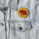 BADGE ROND 5 CM THÉÂTRE D'ÉLÉPHANT (En situation)