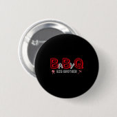 Badge Rond 5 Cm Thème de douche bbq bébé douche grand frère thème (Devant & derrière)