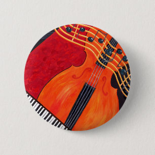 Badge Rond 5 Cm Thème de musique