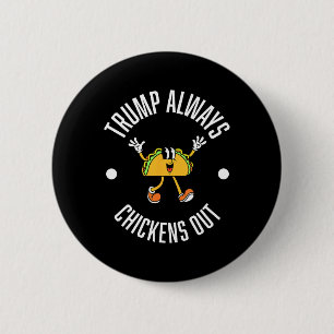 Badge Rond 5 Cm Théorie Trump Taco – Trump abandonne toujours les