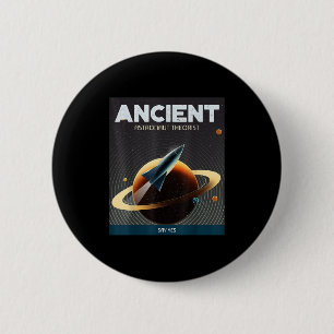 Badge Rond 5 Cm Théoriste de l'astronaute antique dire oui Théoris