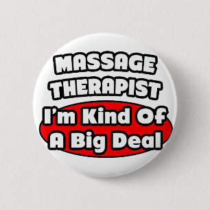Badge Rond 5 Cm Thérapeute de massage...