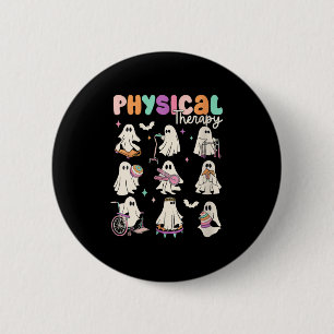 Badge Rond 5 Cm Thérapie physique fantôme mignonne pour femmes Pt
