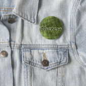 Badge Rond 5 Cm Theresa verte (En situation)