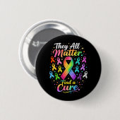 Badge Rond 5 Cm They All Matter (Devant & derrière)