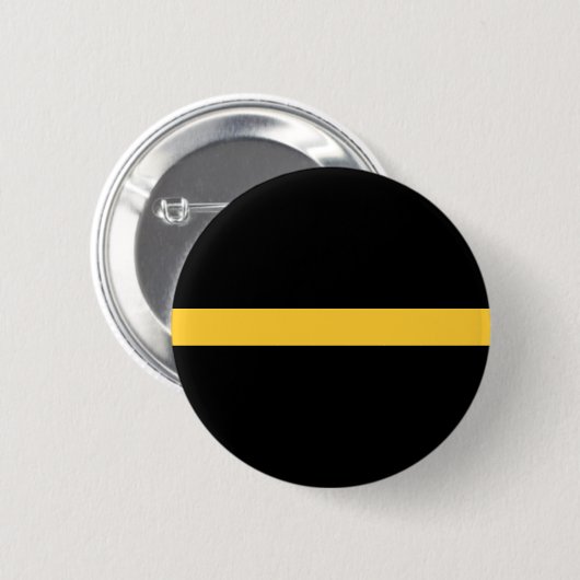 Badge Rond 5 Cm Thin Gold Line Flag (Devant & derrière)