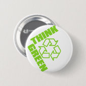 Badge Rond 5 Cm Think_Green (Devant & derrière)