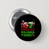 Badge Rond 5 Cm This Is My 67 Christmas Pajama Shirt Funny Six Sev (Devant & derrière)