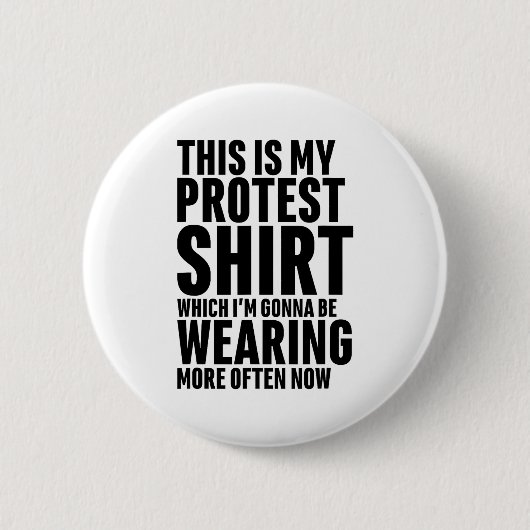 Badge Rond 5 Cm This Is My Protest Funny Sarcastic Humor (Devant)