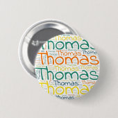 Badge Rond 5 Cm Thomas (Devant & derrière)