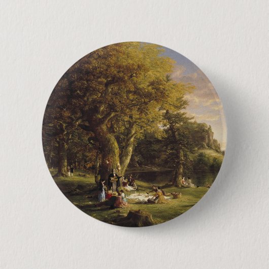 Badge Rond 5 Cm Thomas Cole Le Pic-Nic (Devant)