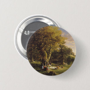 Badge Rond 5 Cm Thomas Cole Le Pique-Nique
