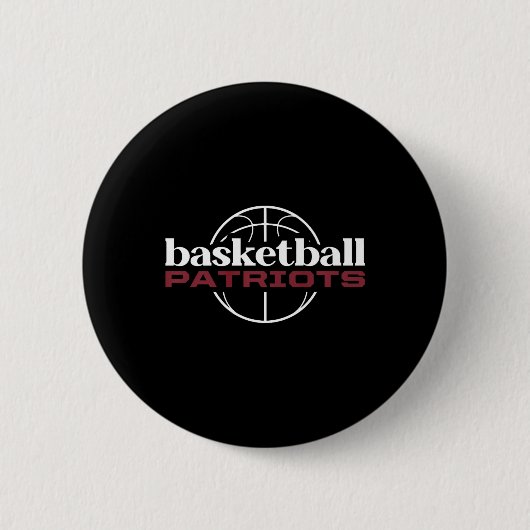 Badge Rond 5 Cm Thomas Jefferson Patriots Basket (Devant)